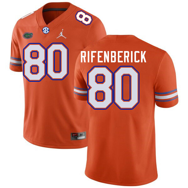 Florida Gators #80 Cary Rifenberick College Football Jerseys Stitched-Orange